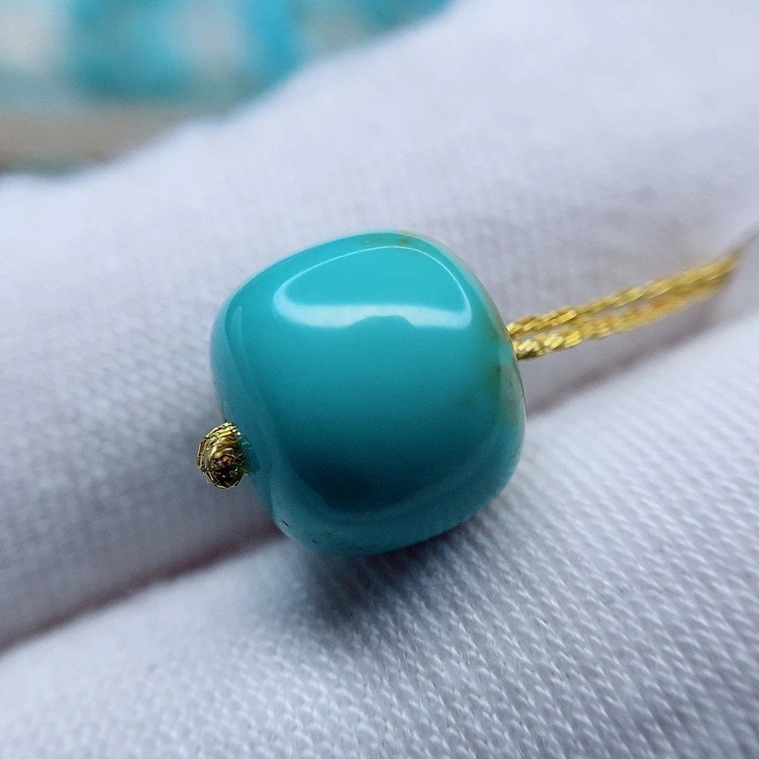 绿松石老型单珠10.4未镶嵌