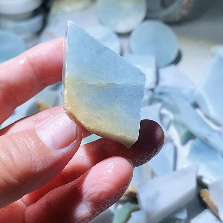 散珠翡翠边角料59
