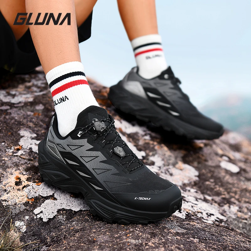 GLUNA哥鲁纳户外越野鞋跑步鞋徒步鞋减震防滑透气耐磨-崇山4.0