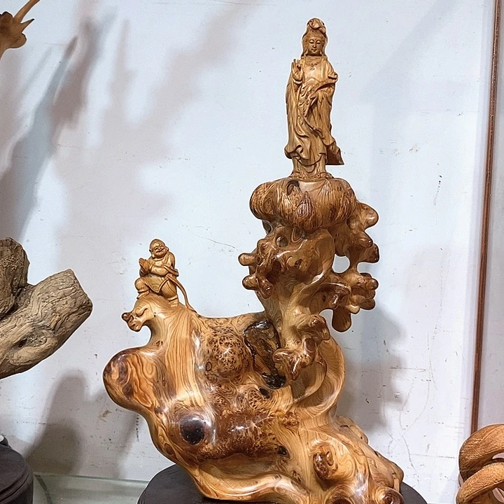 柏木（崖柏）玉化观音