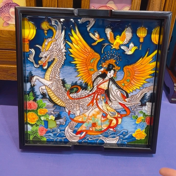 盖子款瓷板画艺术作品
