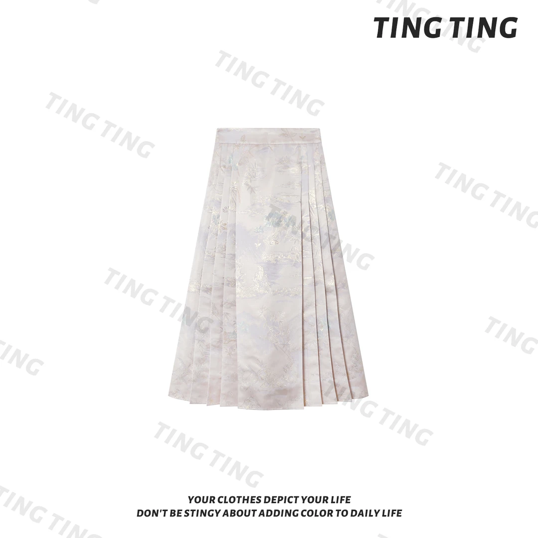 【婷婷】紫色大衣官搭马面裙 TT2SQTH2507