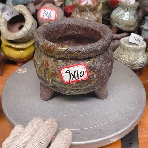 粗陶花盆手工花盆制作