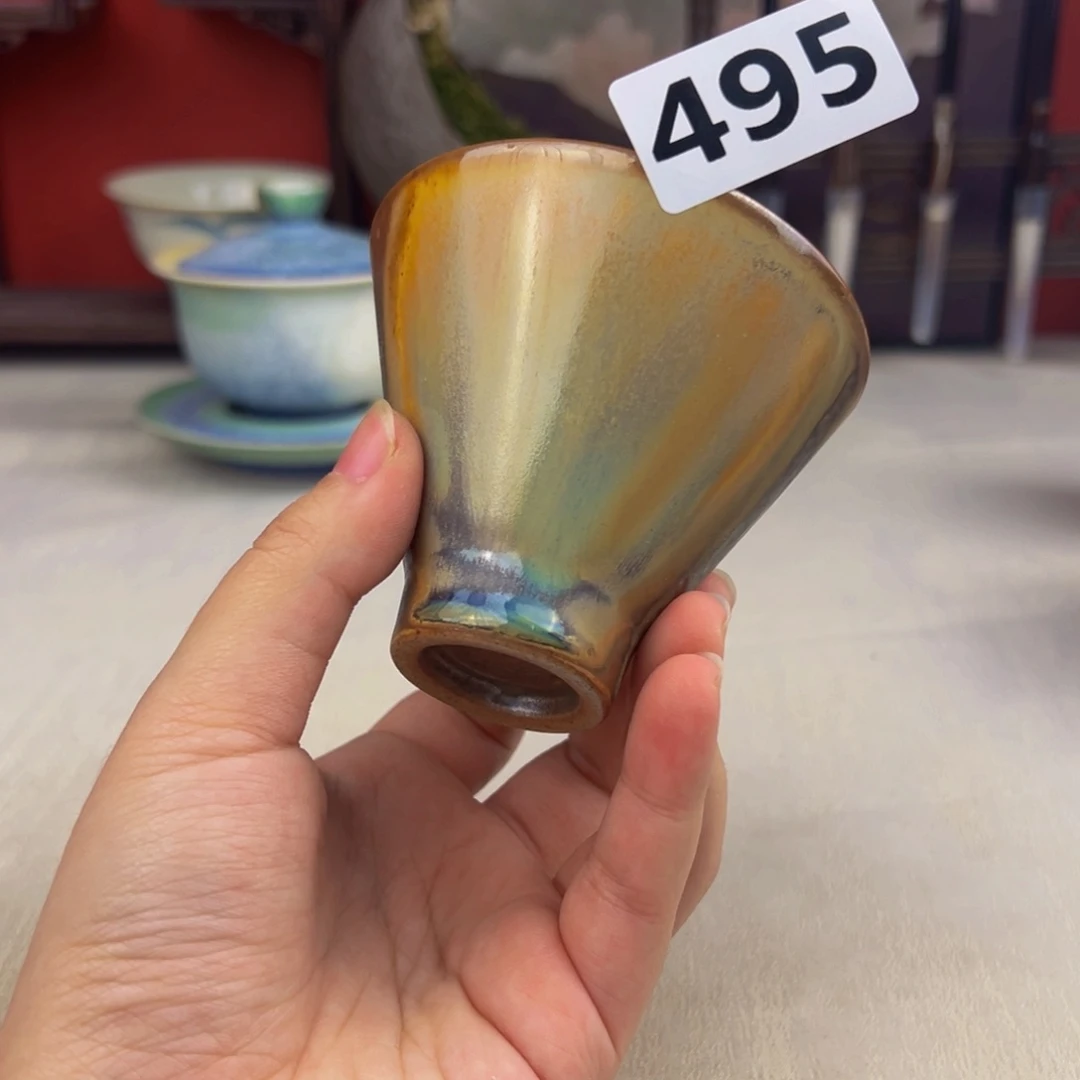 杯子纯手工柴烧主人杯