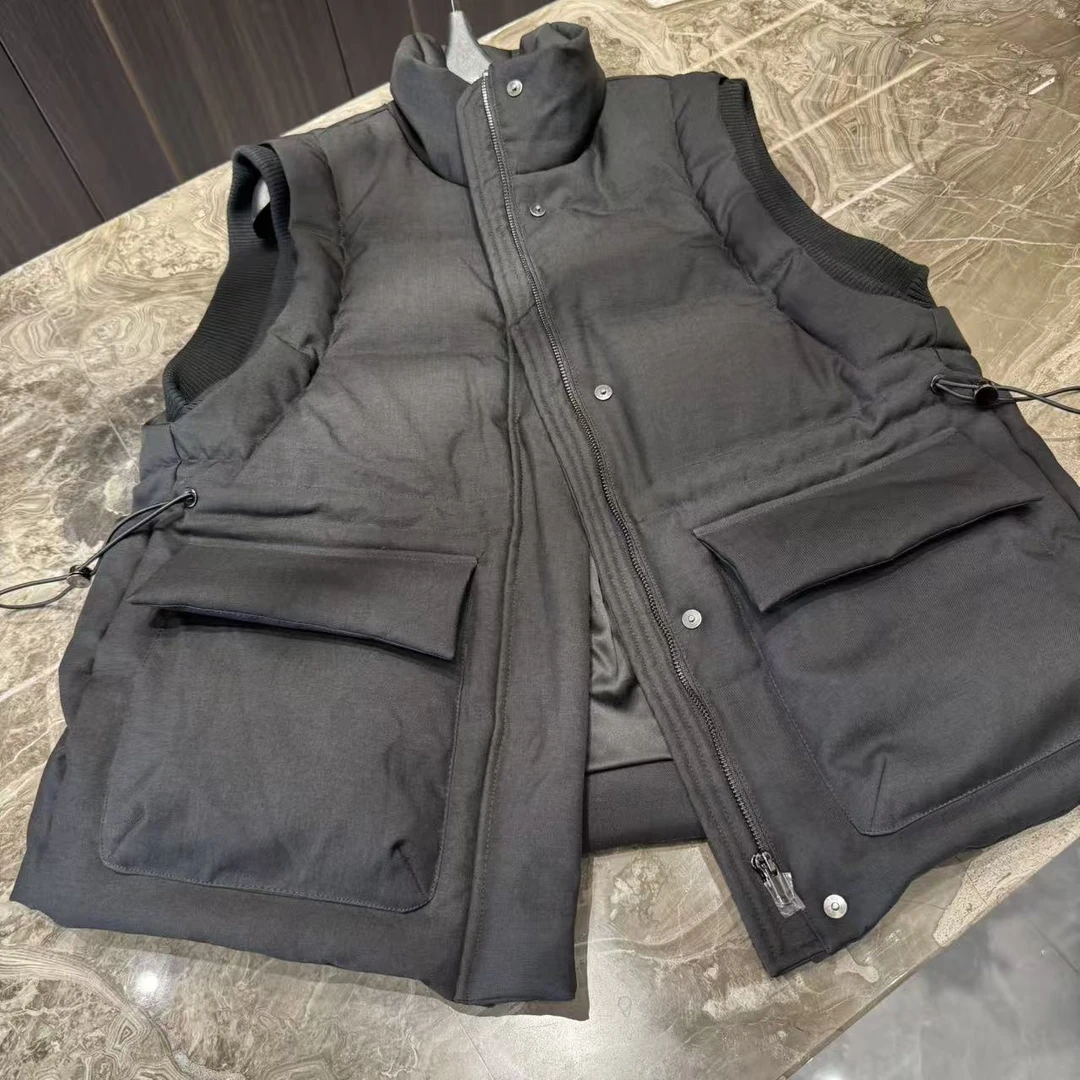 【鹅绒服】真丝中空纱鹅绒马甲羽绒服5919E