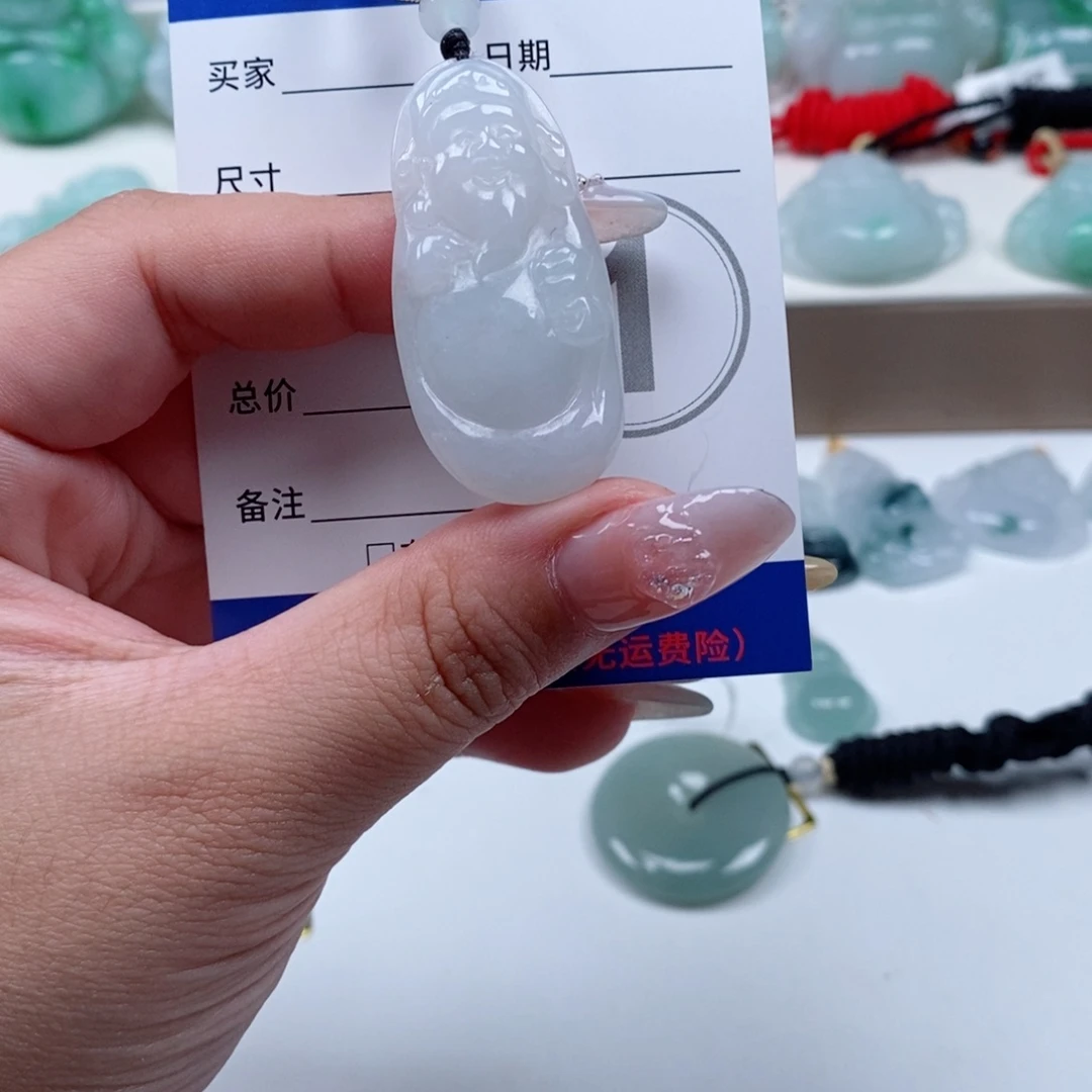 颈饰未镶嵌翡翠天然翡翠