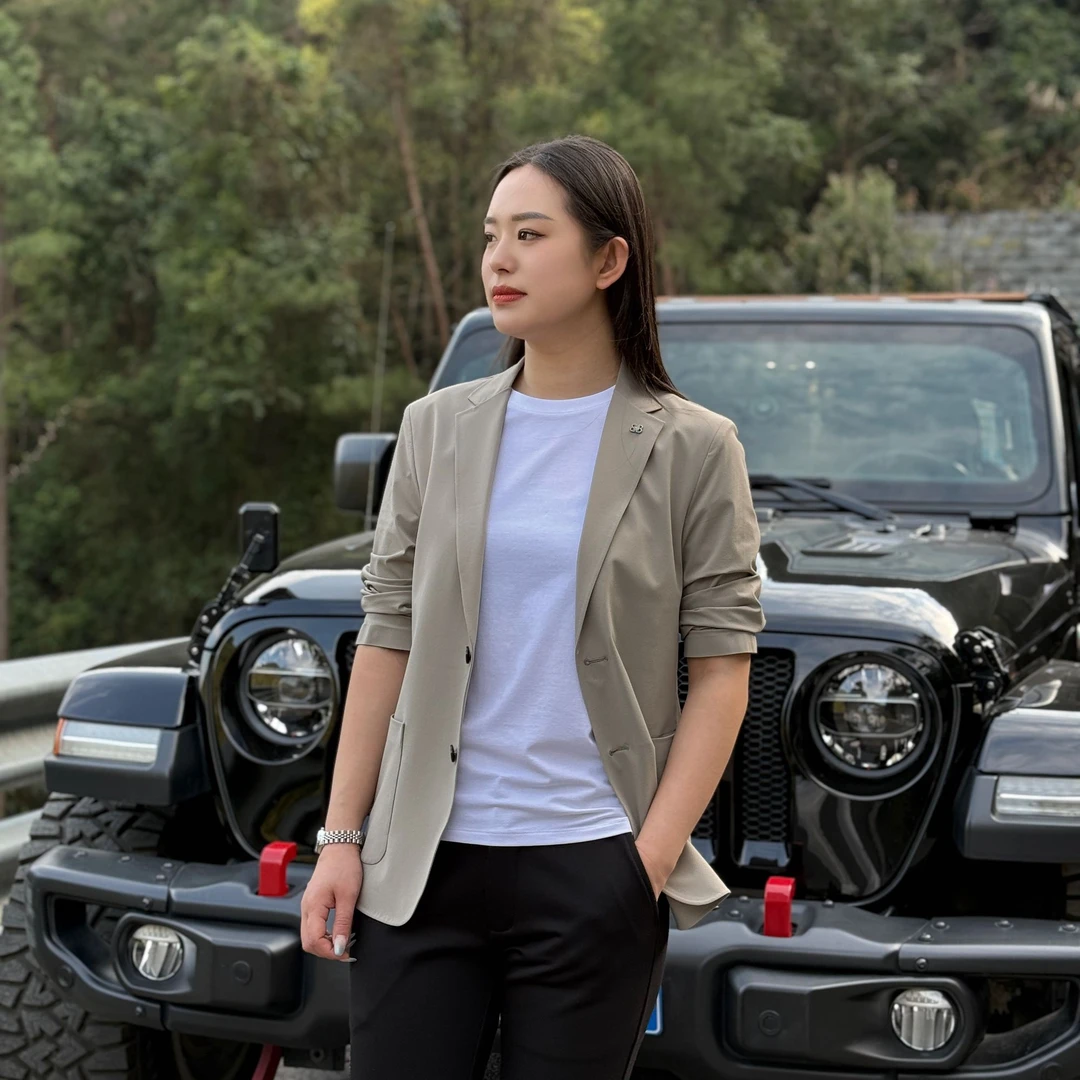 T&X/梯形男士春秋新款时尚气质简约休闲百搭修身春夏西服（0002）