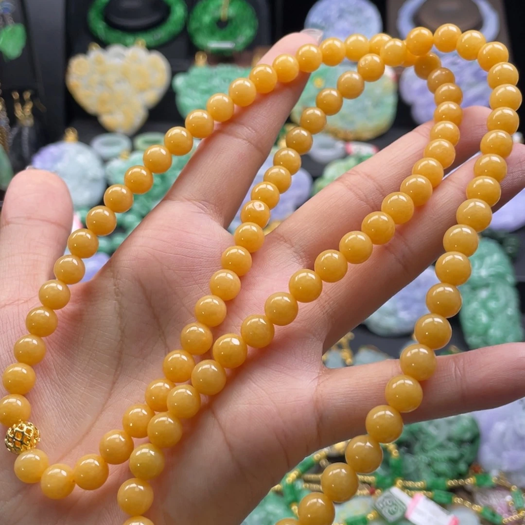 颈饰未镶嵌翡翠代编织