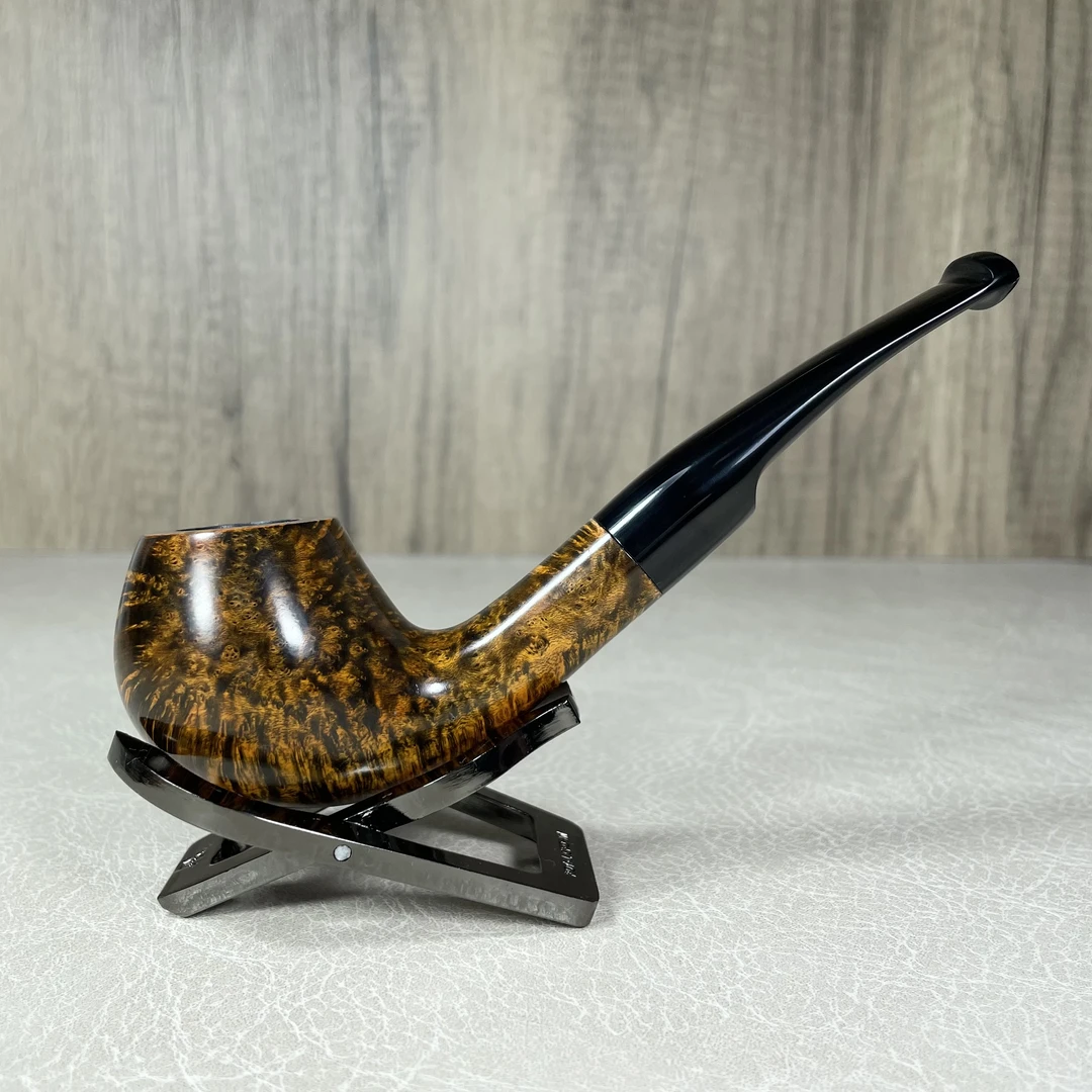 【精品福尔摩斯弯】手工烟斗意大利进口石楠木设计款斗嘴3mm烟道