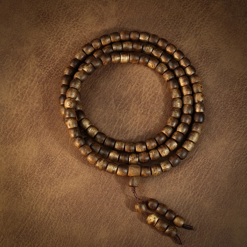 海南奇楠沉香手串9×8鼓珠多圈25g+ 025035