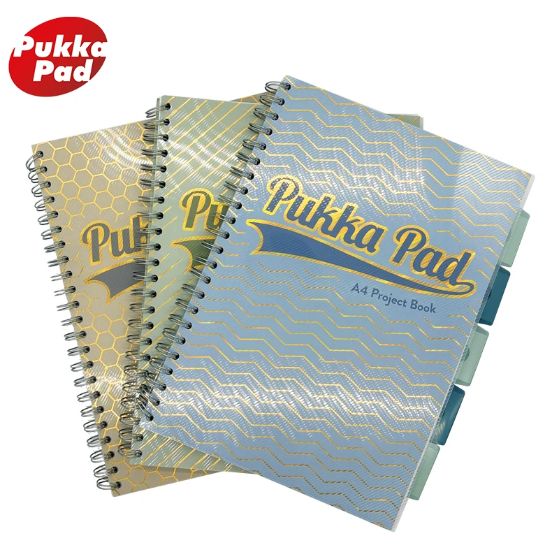 Pukka PadHZE系列烫金A4本子考研网红本PP斜纹面蜂巢分割美式分栏