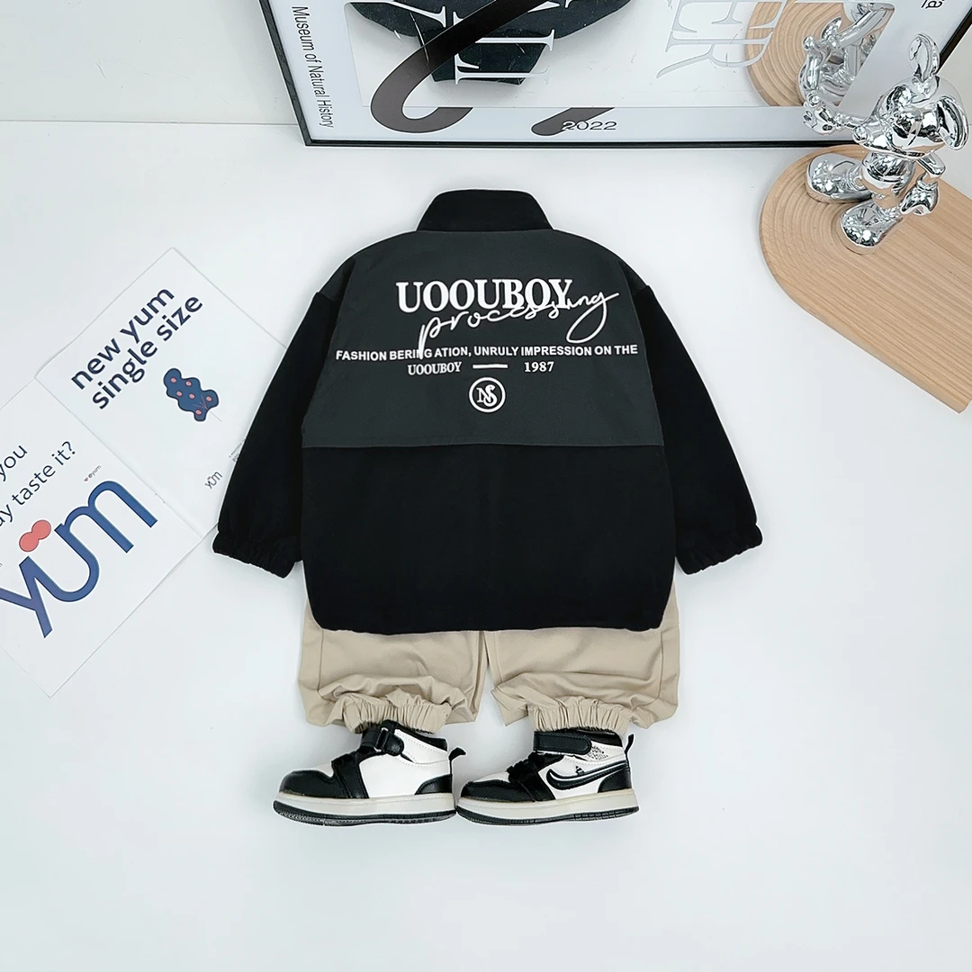 男童外套春秋款2025新款春装儿童夹克洋气 WG28033 悠悠童话童装