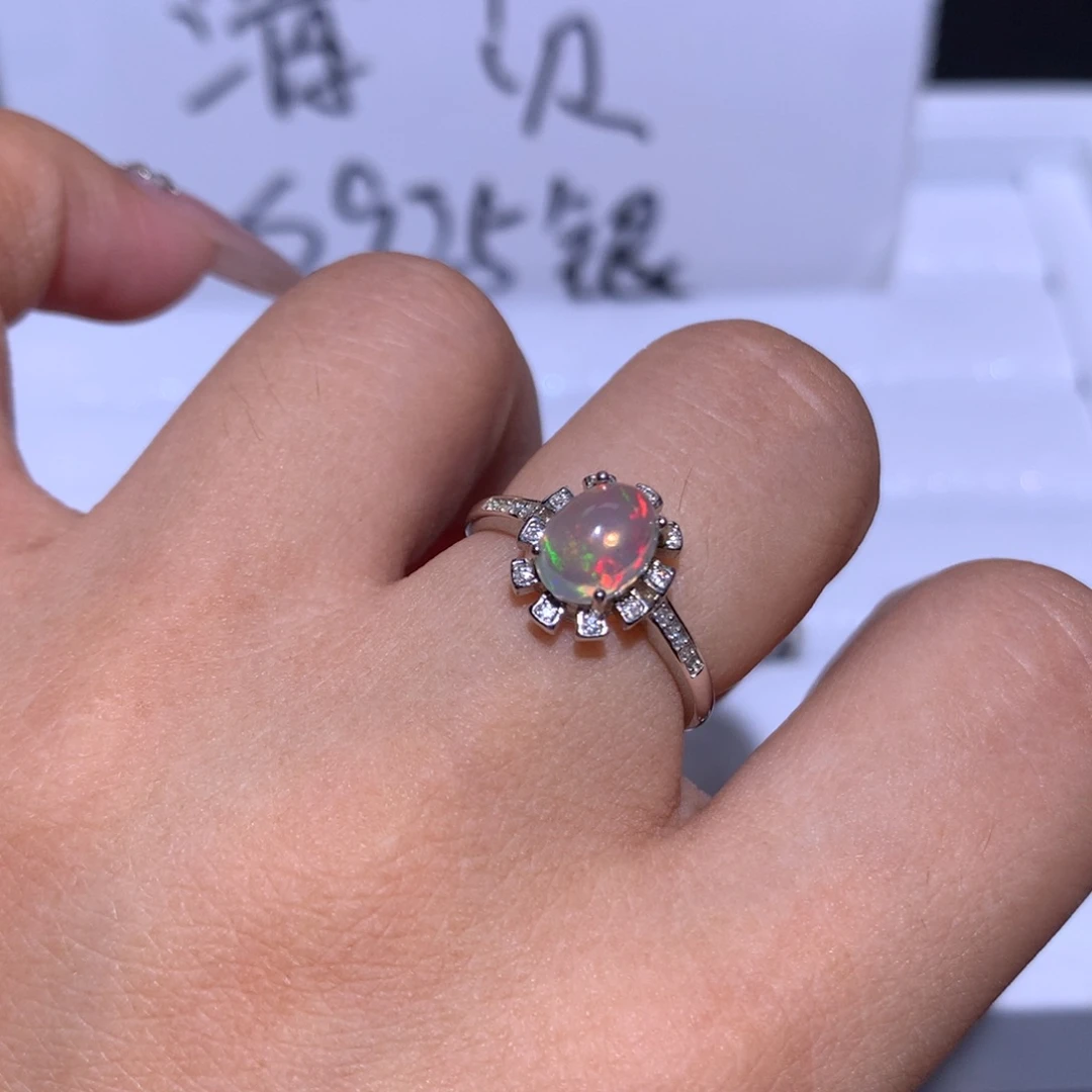 【闪购商品】水晶手链银S925镶嵌重**赖戒指