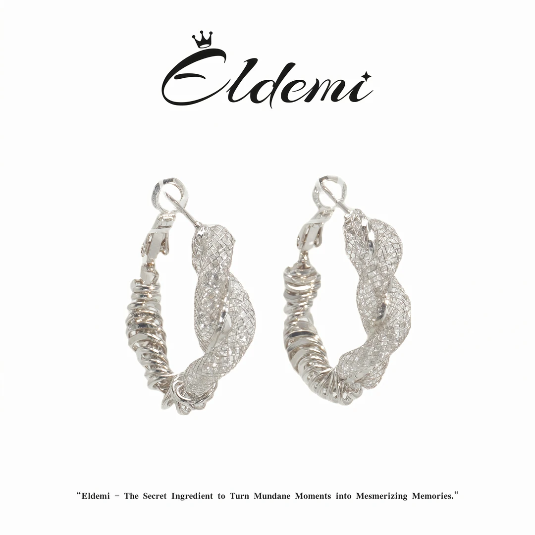 【螺旋纹设计】扭纹耳饰女耳环大圈时尚百搭气质★B1603