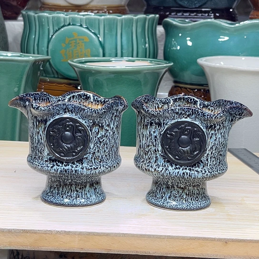 陶瓷绿植多肉微瑕花盆口径8.5*9