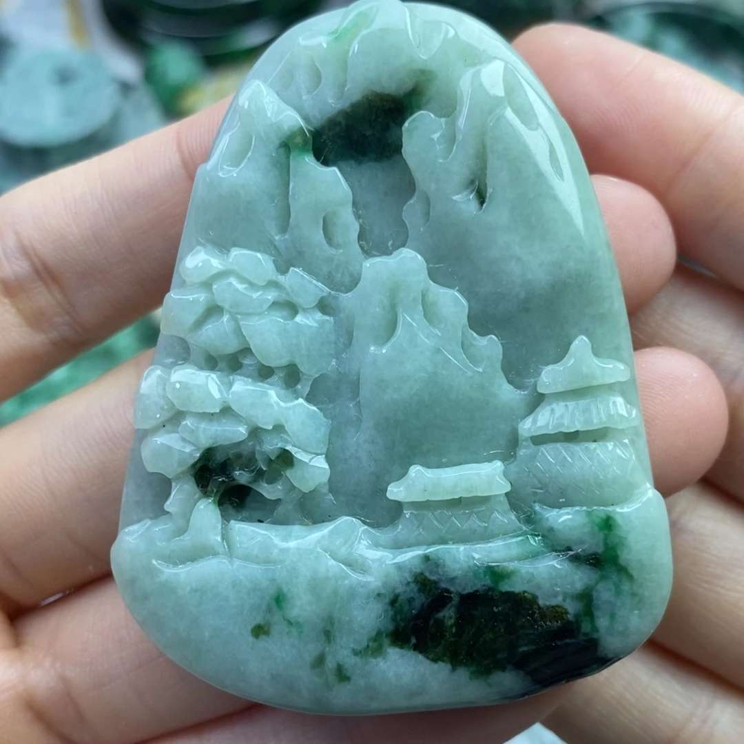 颈饰未镶嵌翡翠吊坠