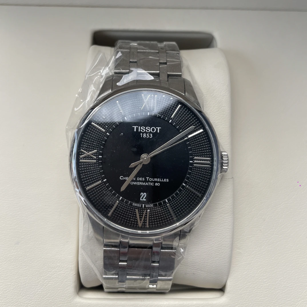 99新 Tissot/天梭 爆品99新杜鲁尔黑色经典天文台认证42mm