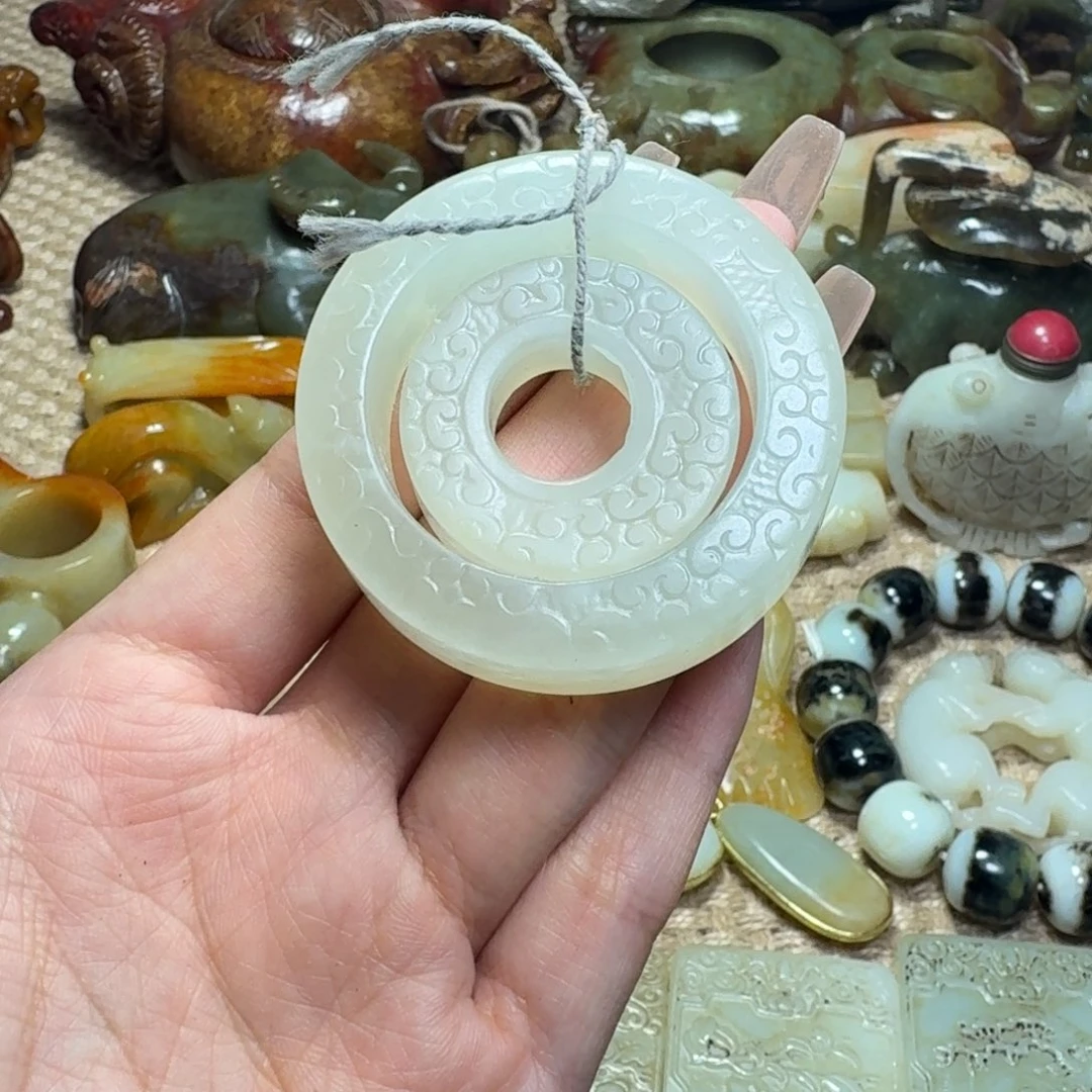 白玉菩提吊坠挂件