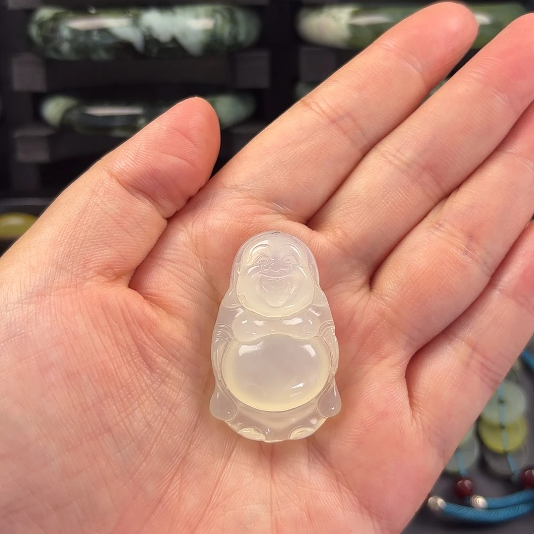 蛇纹石玉合金颈饰