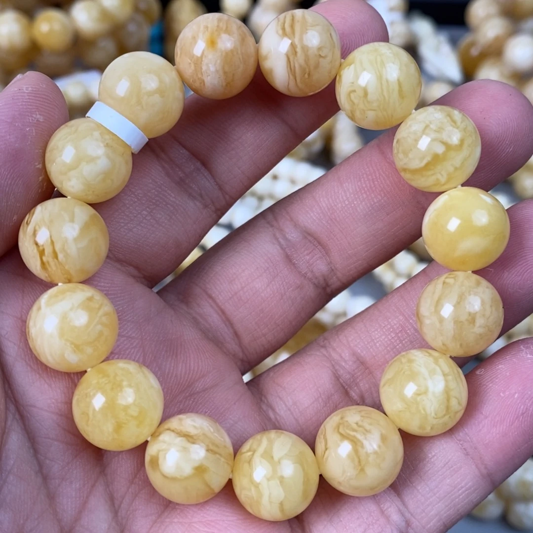 蜜蜡未镶嵌珠宝奇石23.7g 14mm