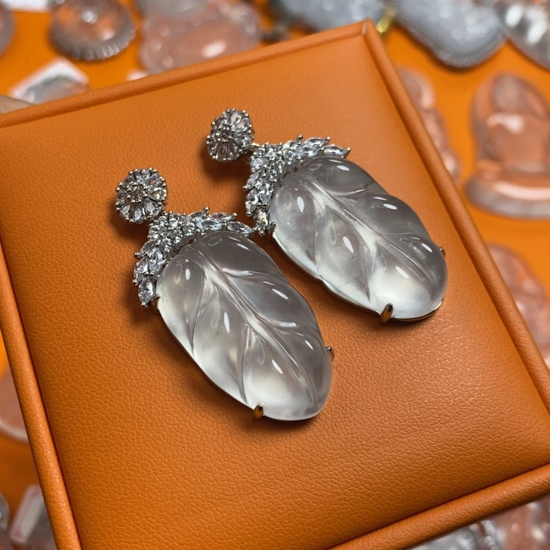 石英质玉项圈银S925镶嵌