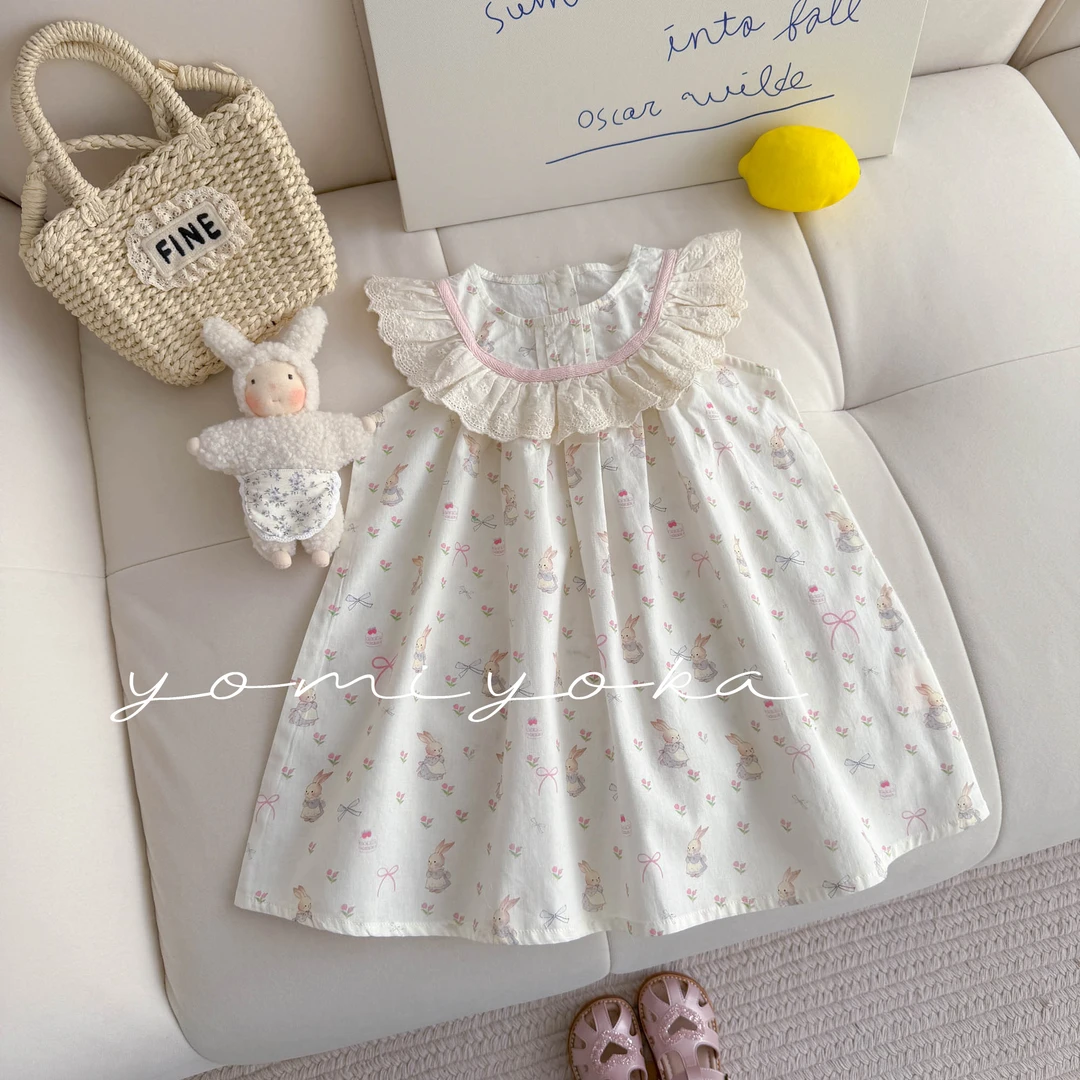 【现货】252-优米优卡-童装2025夏季新款无袖连衣裙-252074