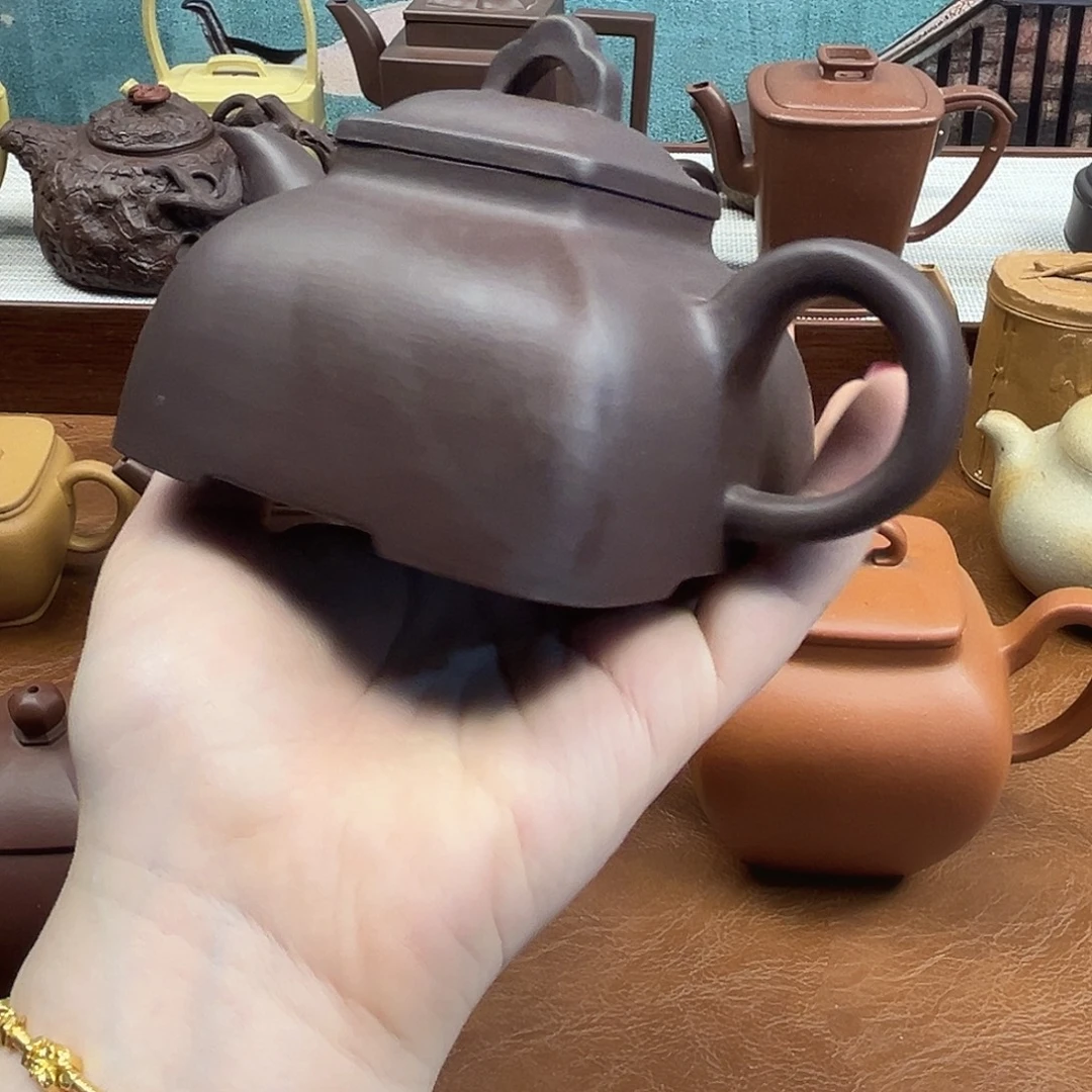 茶壶紫砂紫砂雕宠小器高品