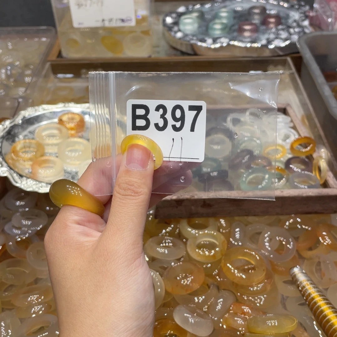 玛瑙/玉髓未镶嵌戒指397