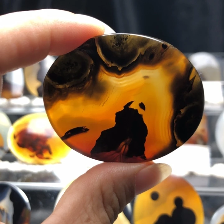 合金玛瑙/玉髓珠宝奇石65有瑕