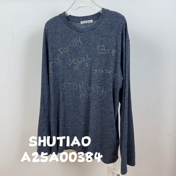 【SHUTIAO】2024秋冬：新款小众设计款T恤A25A00384