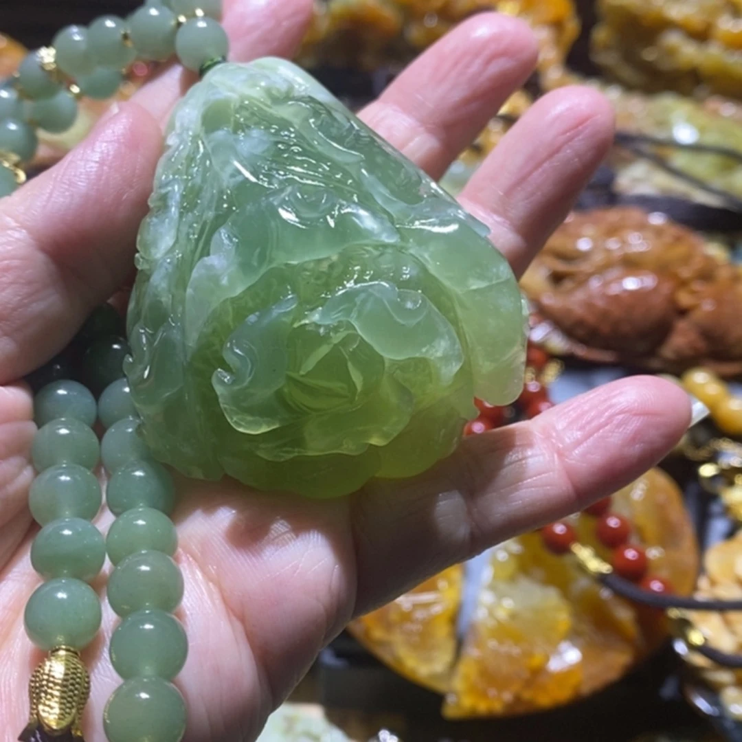 【闪购商品】岫玉毛衣链未镶嵌