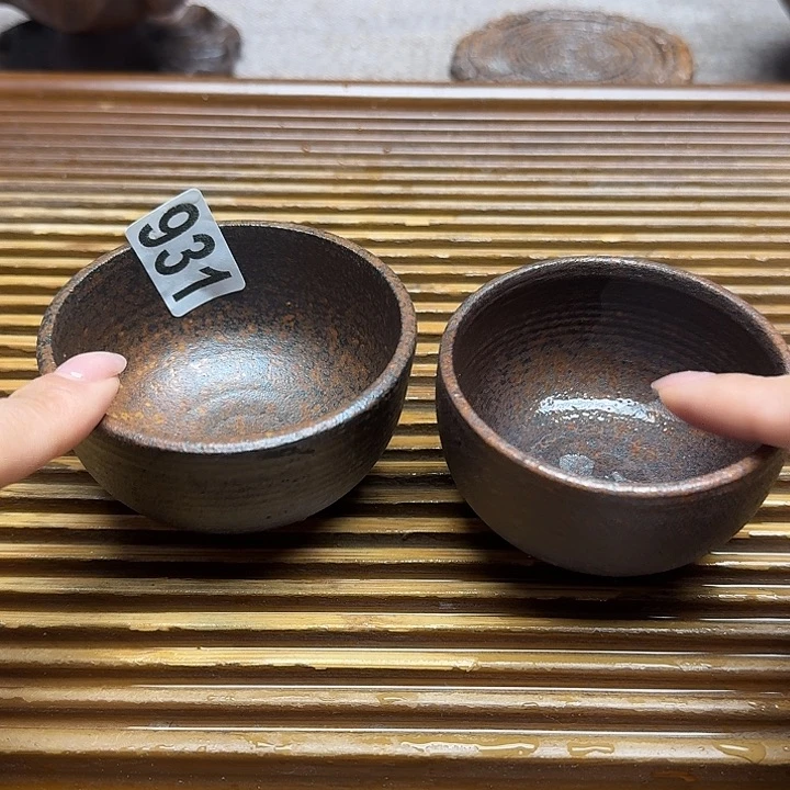 纯手工制作粗陶茶具