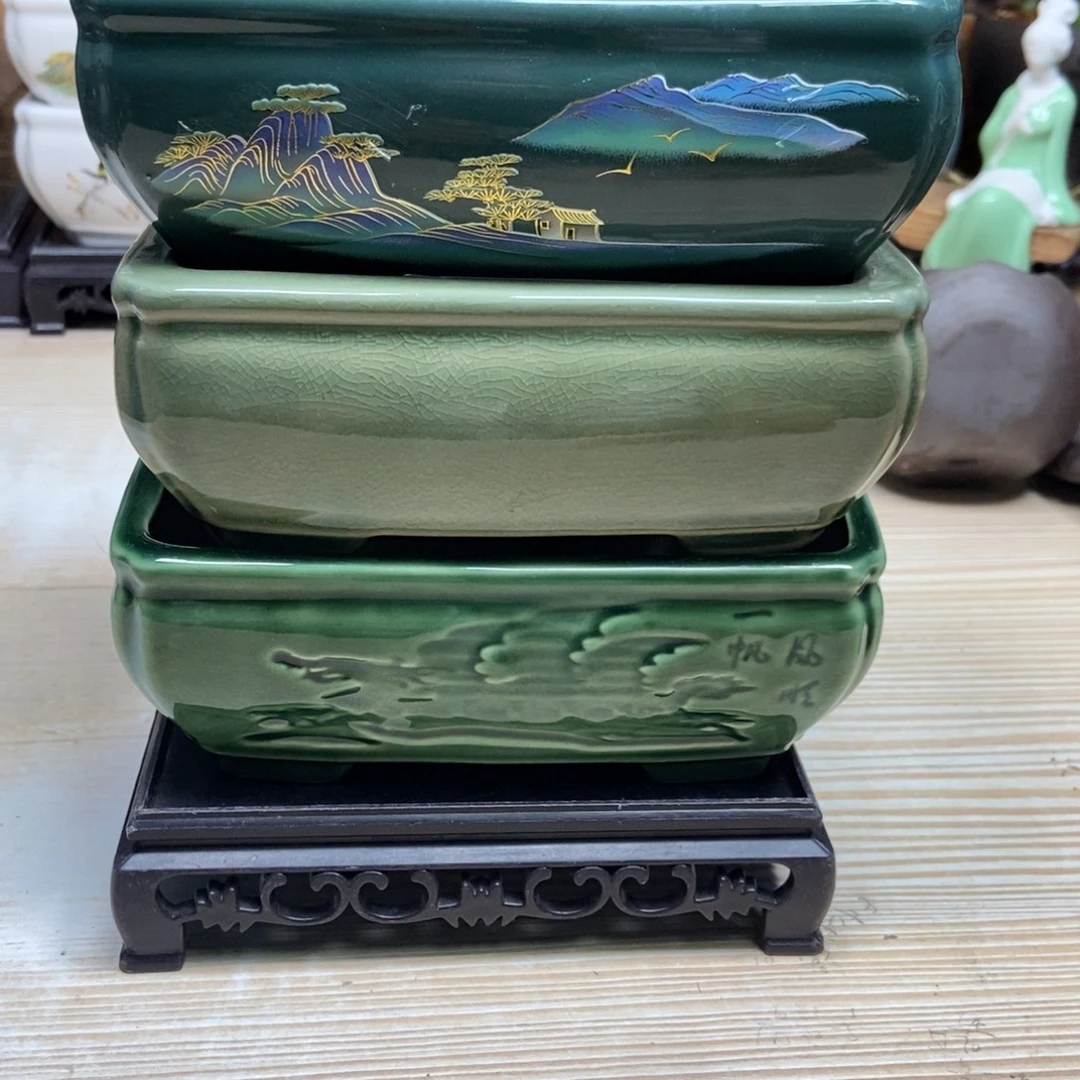 瓷片陶瓷花盆陶瓷艺术