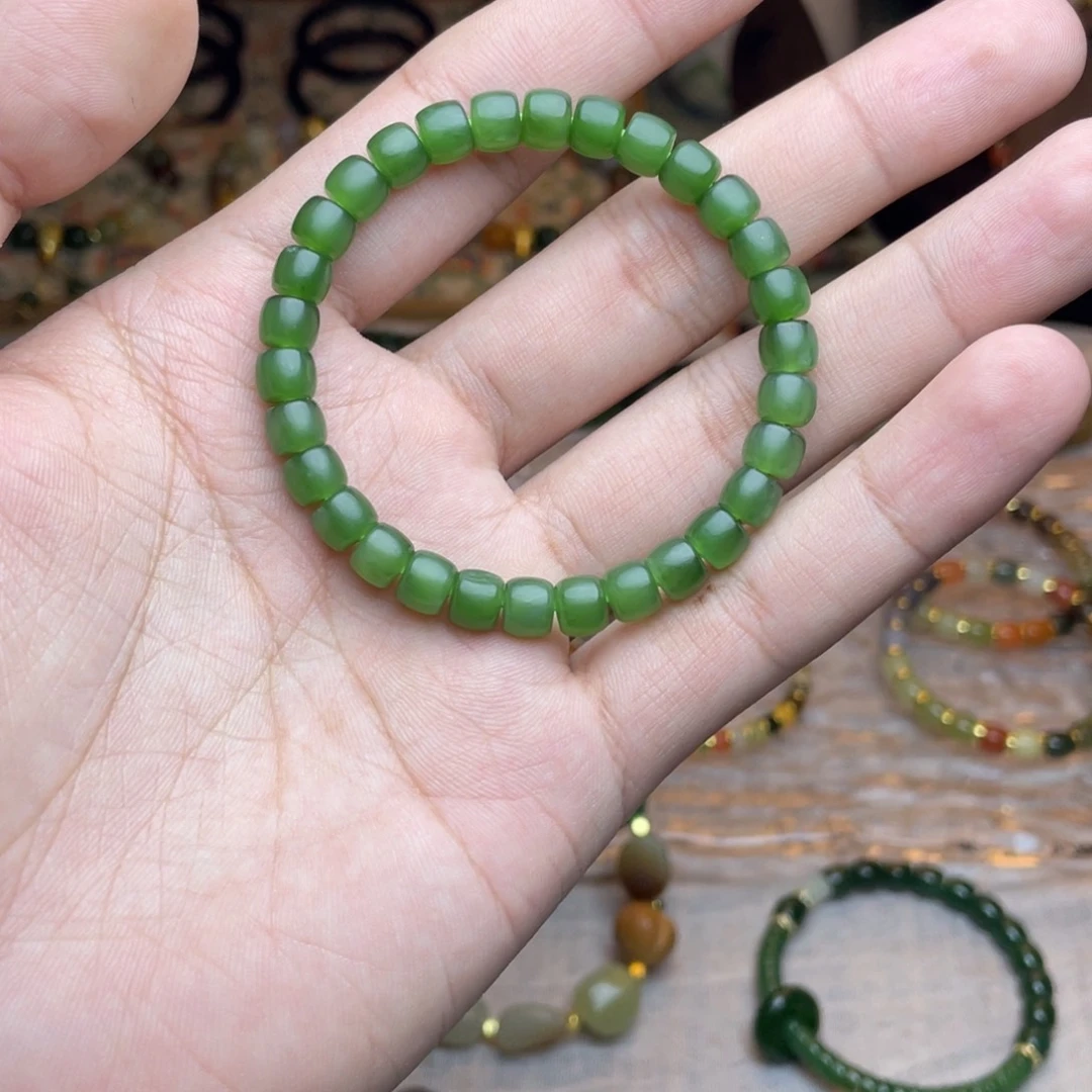 和田玉未镶嵌手链