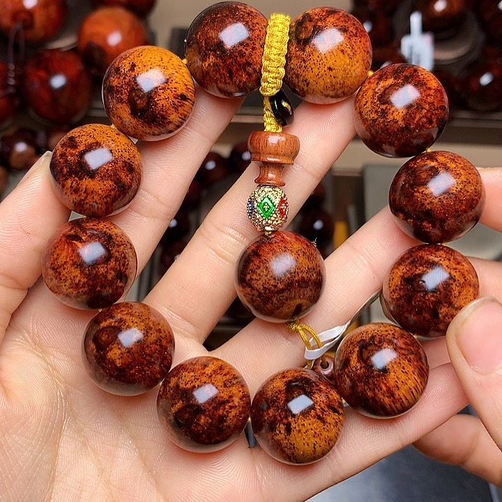 花梨木类手串/手链黄花梨风化料老挝花梨土埋料2.0
