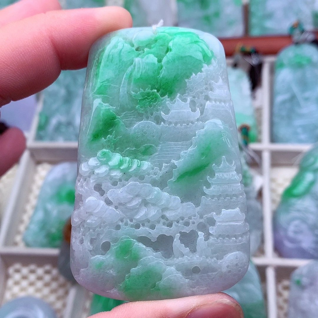 翡翠未镶嵌吊坠(不含链)