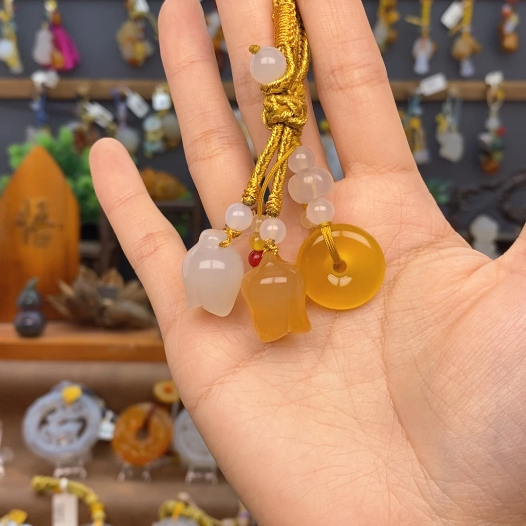 玛瑙/玉髓车挂未镶嵌66666666