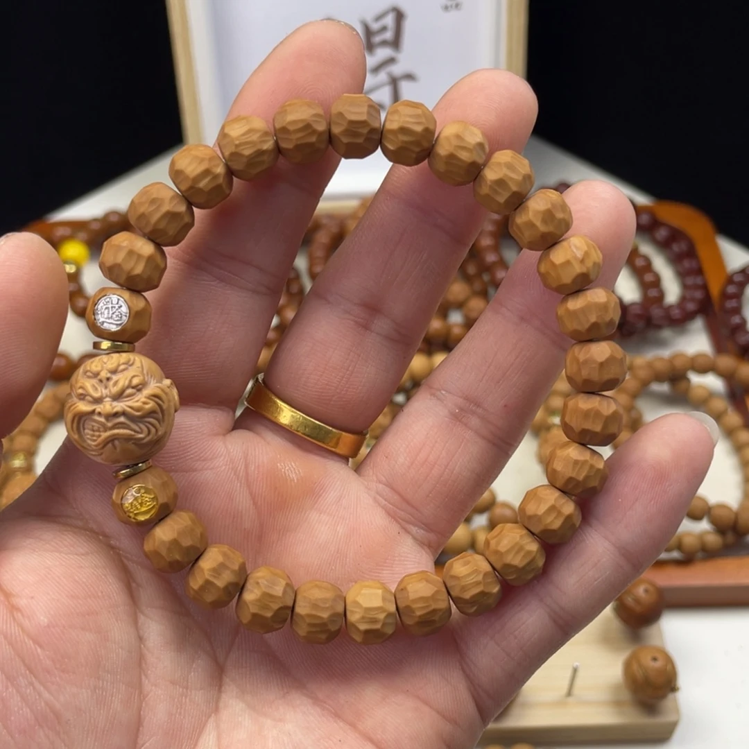 猴头核桃手串全品9+手工奶酪无相镶嵌搭配款