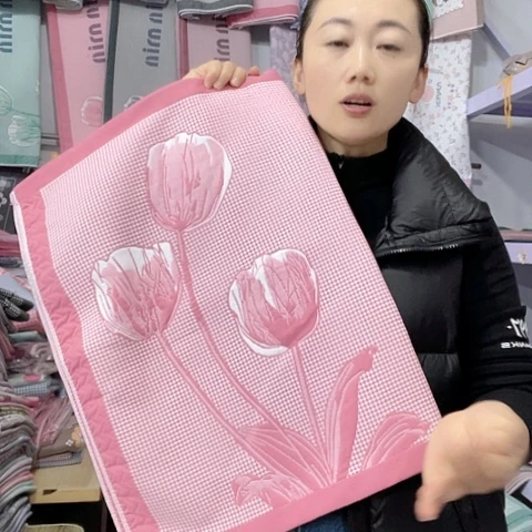 棉特价粉色郁金香