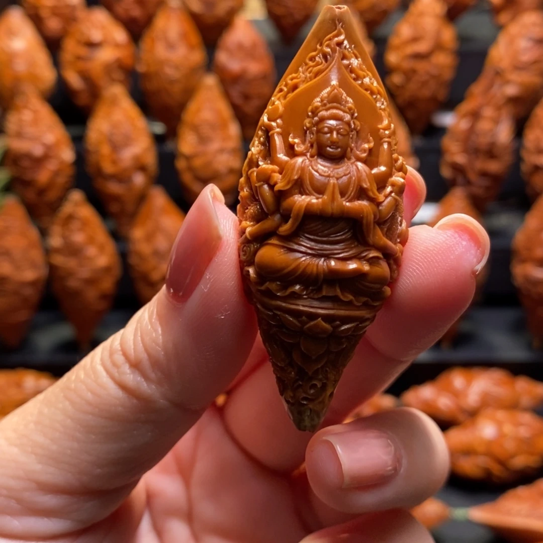 佛***爷橄榄核手串/手链九龙千手观音