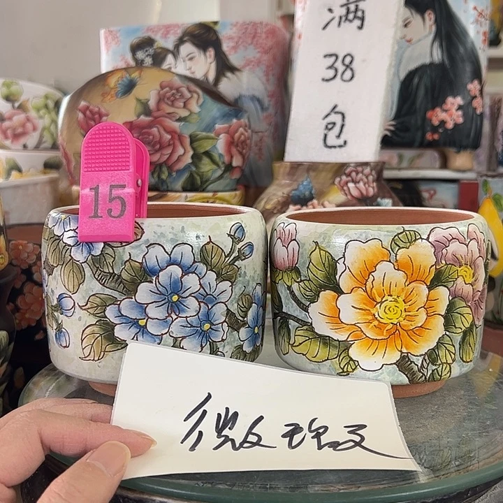 景德镇市手绘花盆性价比超级无敌高