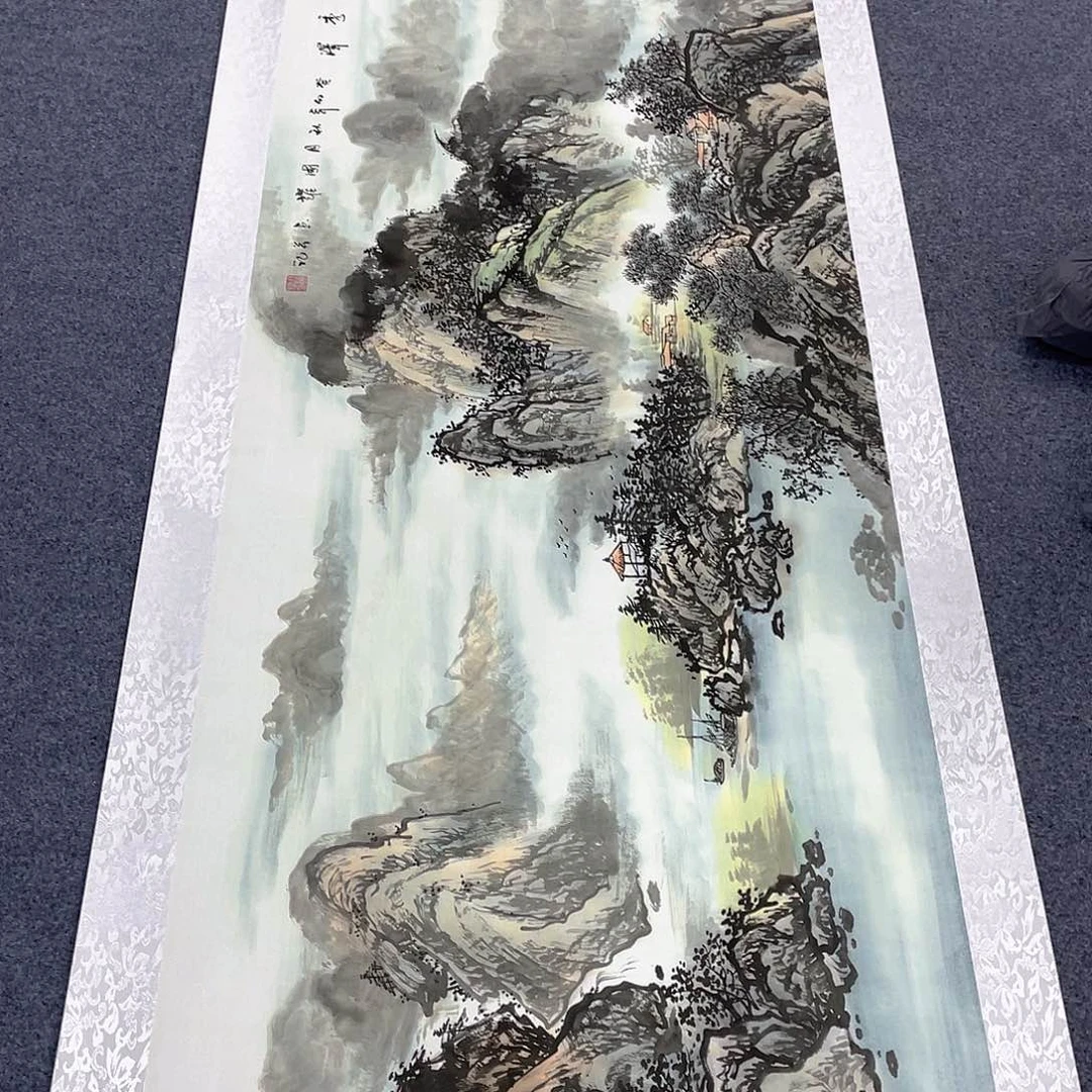 国画作品小姐姐放漏…