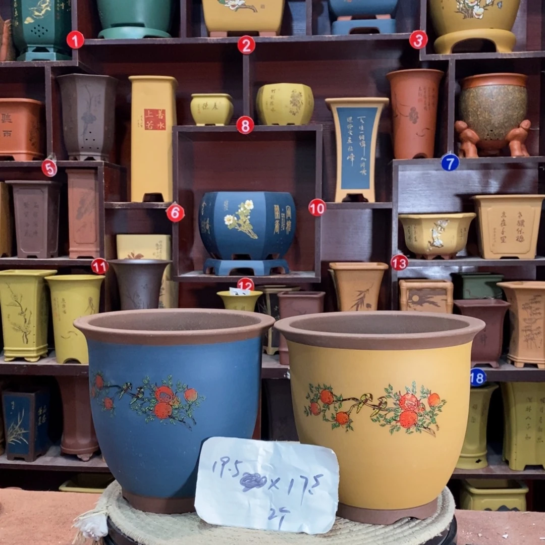 紫砂花盆紫砂花盆