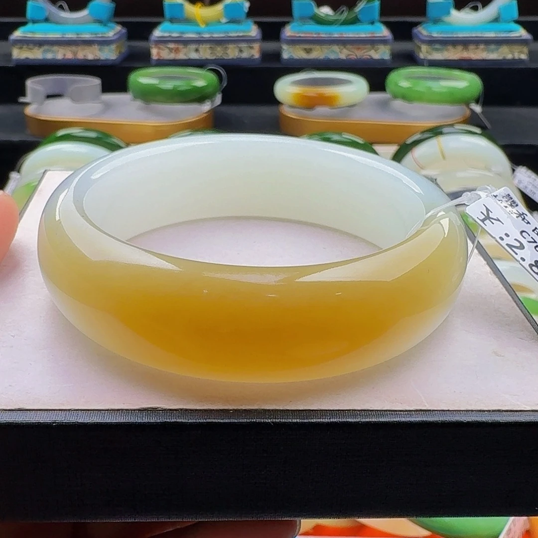 未镶嵌手镯和田玉57.7