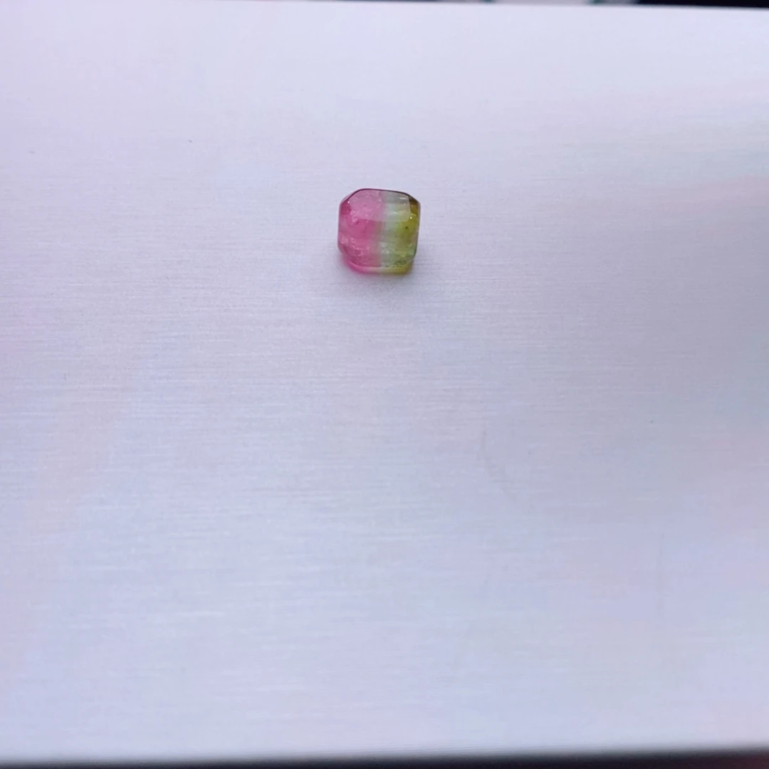 未镶嵌单颗西瓜方糖m碧玺