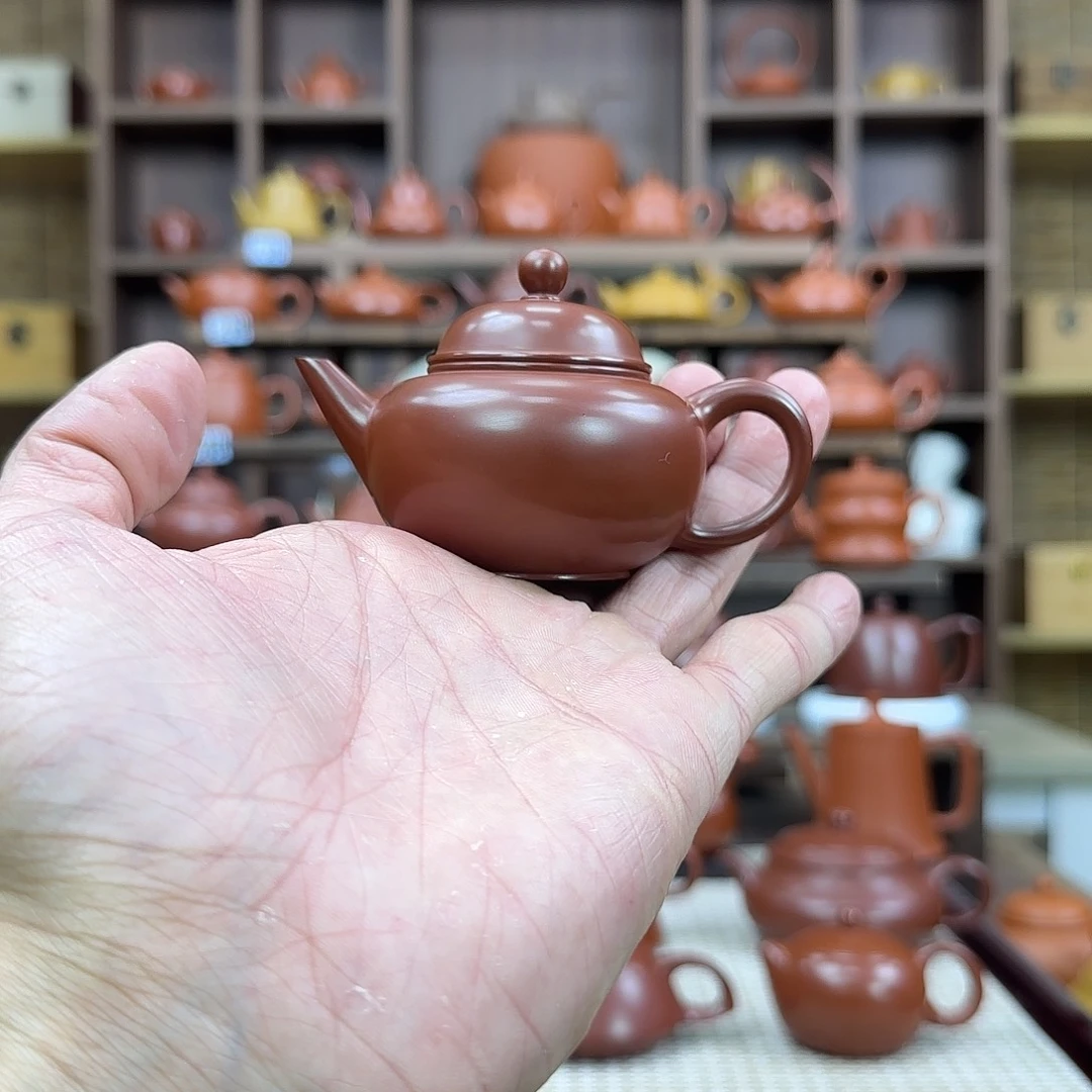 茶壶紫砂潮州手拉壶水平