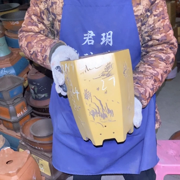 紫砂花盆紫砂花盆