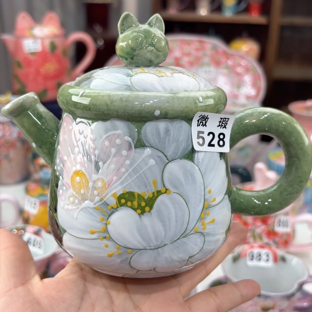 景德镇手绘高温釉下彩陶瓷茶具
