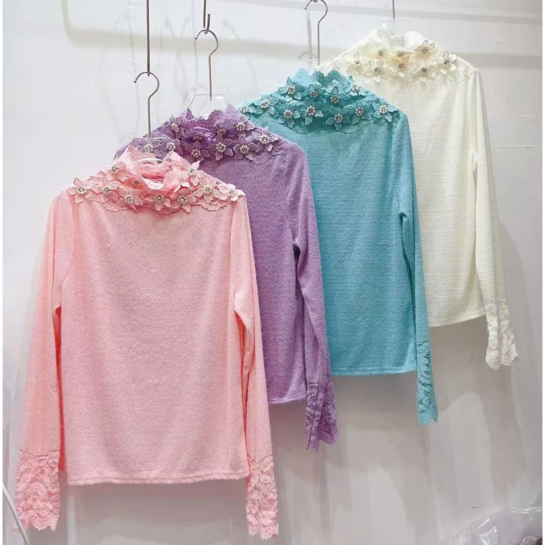 芙娜妮2024秋冬新款小众设计衬衫气质显瘦百搭打底衫F2432676