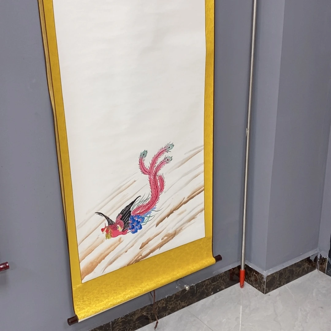 国画淡***单李希阳老师现场创作